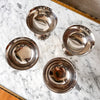 Set Of Four Vintage Italian Silver Plated Champaign Coups