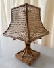 Vintage Italian Bamboo And Cane Table Lamp