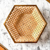 Vintage Christian Dior Home Collection Lucite And Rattan Bowl