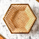 Load image into Gallery viewer, Vintage Christian Dior Home Collection Lucite And Rattan Bowl
