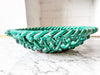 Vintage Green Glazed Ceramic Woven Bowl By Vallauris