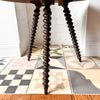 Antique French Round Barley Twist Side Table