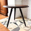 Antique French Round Barley Twist Side Table