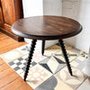 Antique French Round Barley Twist Side Table