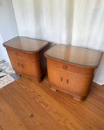 Load image into Gallery viewer, A Pair Of Mid Century Bedside Cabinets
