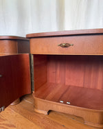 Load image into Gallery viewer, A Pair Of Mid Century Bedside Cabinets

