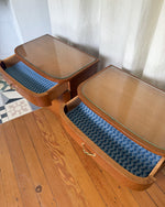 Load image into Gallery viewer, A Pair Of Mid Century Bedside Cabinets

