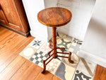 Load image into Gallery viewer, Antique Faux Bamboo Side Table / Plant Stand
