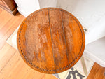 Load image into Gallery viewer, Antique Faux Bamboo Side Table / Plant Stand
