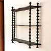 French Vintage Painted Shelf With Spindle Supports