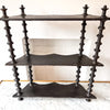 French Vintage Painted Shelf With Spindle Supports