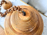 Load image into Gallery viewer, Large Italian Vintage Circa 1970s Pencil Reed Pendant Lamp In The Style Of Vivai Del Sud
