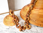 Load image into Gallery viewer, Large Italian Vintage Circa 1970s Pencil Reed Pendant Lamp In The Style Of Vivai Del Sud
