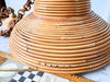 Large Italian Vintage Circa 1970s Pencil Reed Pendant Lamp In The Style Of Vivai Del Sud