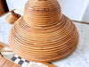 Large Italian Vintage Circa 1970s Pencil Reed Pendant Lamp In The Style Of Vivai Del Sud