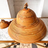 Large Italian Vintage Circa 1970s Pencil Reed Pendant Lamp In The Style Of Vivai Del Sud