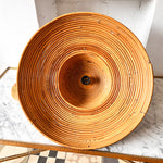 Load image into Gallery viewer, Large Italian Vintage Circa 1970s Pencil Reed Pendant Lamp In The Style Of Vivai Del Sud
