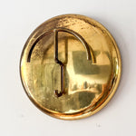 Load image into Gallery viewer, Pair Of Oversized Circular Vintage Italian Brass Coat Hooks By Cattadori
