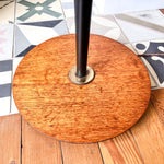 Load image into Gallery viewer, Mid Century Swedish Brass Floor Lamp With Two Fabric Shades
