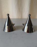 Load image into Gallery viewer, A Pair Of Vintage Aldo Rossi Alessi Style Candle Holders
