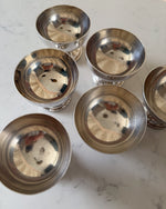 Load image into Gallery viewer, Set Of Six Vintage Silver Plated Ice Cream Coups
