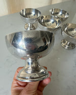 Load image into Gallery viewer, Set Of Six Vintage Silver Plated Ice Cream Coups
