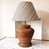 French Vintage Wicker Table Lamp
