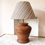 Load image into Gallery viewer, French Vintage Wicker Table Lamp
