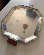 Load image into Gallery viewer, Large Art Deco Silver Plated Tray By Chrtistofle
