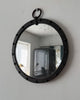 Brutalist Mid Century Circular Wrought Iron Mirror