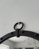 Brutalist Mid Century Circular Wrought Iron Mirror