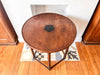 French Antique Round Bobbin Side Table