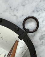 Load image into Gallery viewer, Brutalist Mid Century Circular Wrought Iron Mirror
