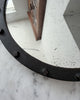 Brutalist Mid Century Circular Wrought Iron Mirror