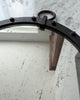 Brutalist Mid Century Circular Wrought Iron Mirror