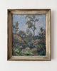 French Vintage Oil On Board Landscape