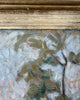 French Vintage Oil On Board Landscape