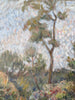 French Vintage Oil On Board Landscape