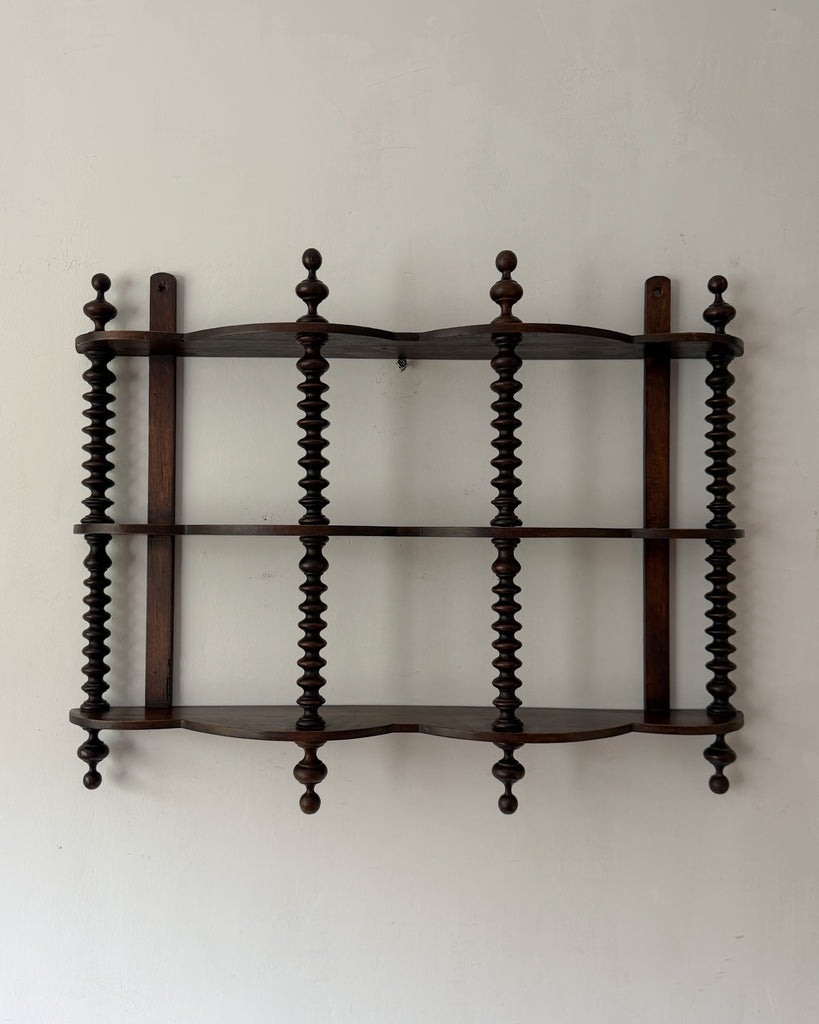 French Antique Bobbin Wall Shelf