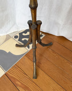 Load image into Gallery viewer, ON HOLD - Vintage Brass Faux Bamboo Floor Lamp In The Manner Of Maison Bagues
