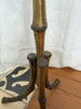 ON HOLD - Vintage Brass Faux Bamboo Floor Lamp In The Manner Of Maison Bagues