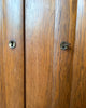 French Vintage Oak Marble Top Cabinet