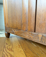 Load image into Gallery viewer, French Vintage Oak Marble Top Cabinet
