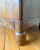 French Vintage Oak Marble Top Cabinet