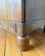 Load image into Gallery viewer, French Vintage Oak Marble Top Cabinet
