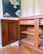 Load image into Gallery viewer, French Vintage Oak Marble Top Cabinet
