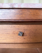 Load image into Gallery viewer, French Vintage Oak Marble Top Cabinet
