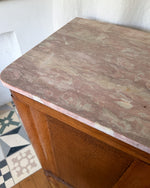 Load image into Gallery viewer, French Vintage Oak Marble Top Cabinet
