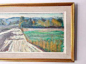 Swedish Oil On Canvas Painting, Landscape, Signed