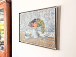 Load image into Gallery viewer, Still Life With Vase Of Fruit, Spanish Oil On Canvas, Signed
